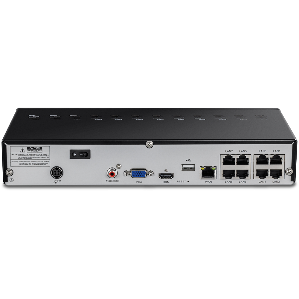 TRENDnet 8 CHANNEL 4K UHD POE+ NVR, Ansicht 4
