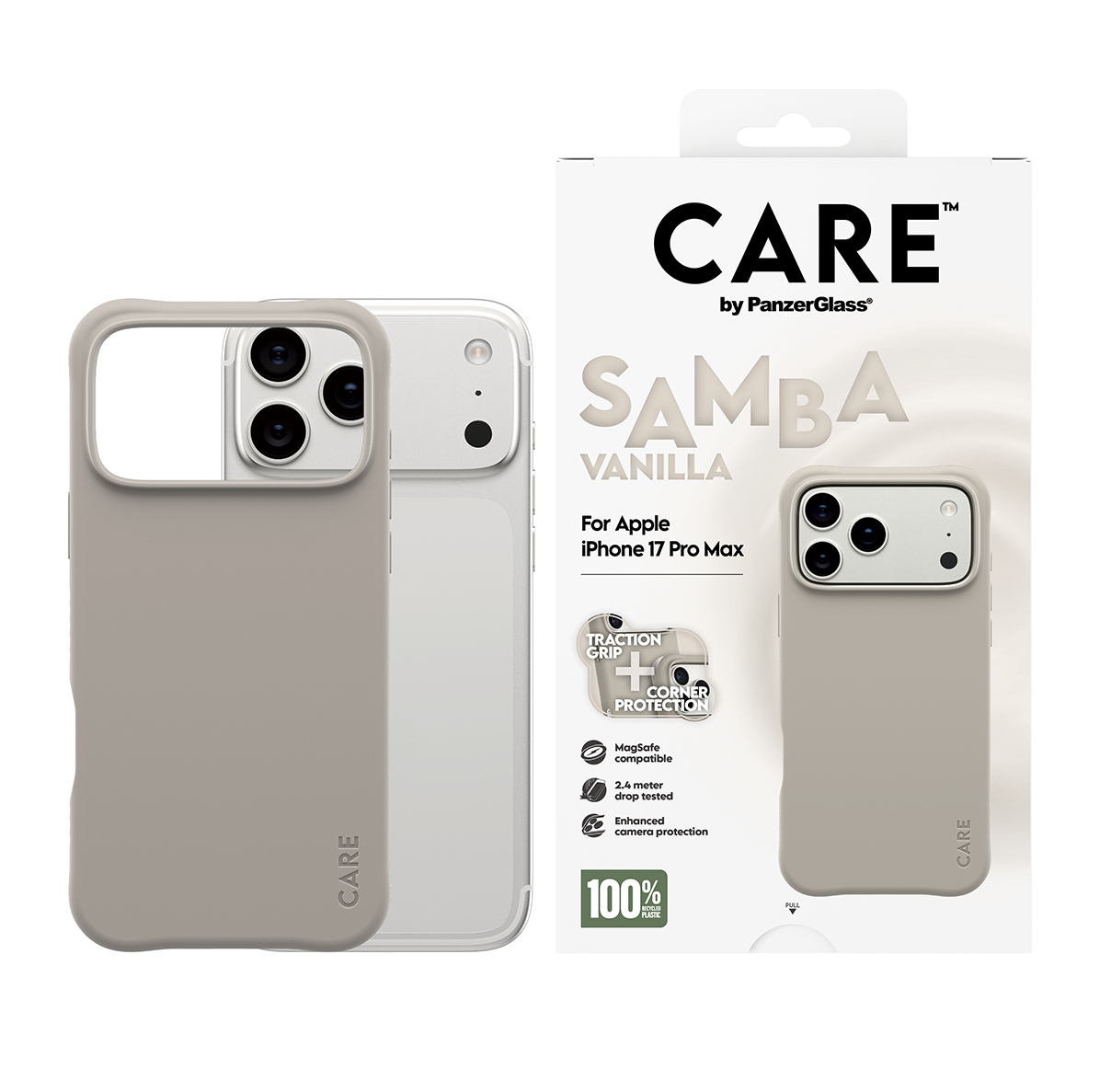 PanzerGlass CARE by Fashionable Case Samba Vanilla w. MagSafe iPhone 17 Pro, Ansicht 2