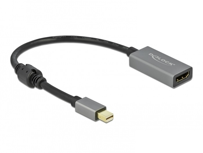 Delock 66570 - 0,2 m - Mini DisplayPort - HDMI Typ A (Standard) - Männlich - Weiblich - Gerade