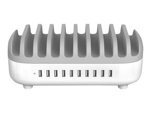 Compulocks 10 Ports USB Charging Dock Station With EU Plug - Ladestation - 120 Watt - 2.4 A - 10 Ausgabeanschlussstellen (USB)