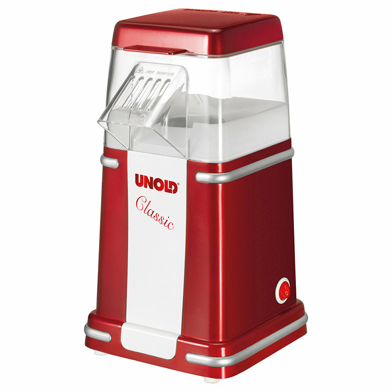 UNOLD 48525 - Popcornmaker - 900 W - Metallic-Rot/Silber/Weiß, Ansicht 3
