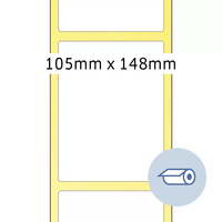 HERMA Rollenetiketten Thermotransfer 105x1485 mm weiß Papier seidenmatt 1000 St. - Weiß - Deutschland - 105 mm - 1485 mm - 1000 Stück(e)