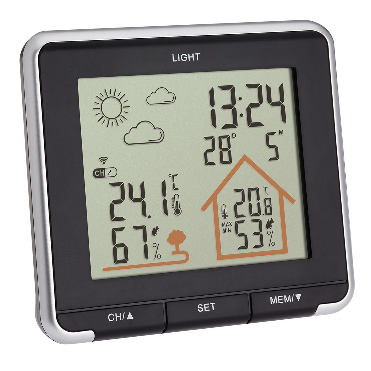 TFA LIFE - Wetterstation - Schwarz, Ansicht 2