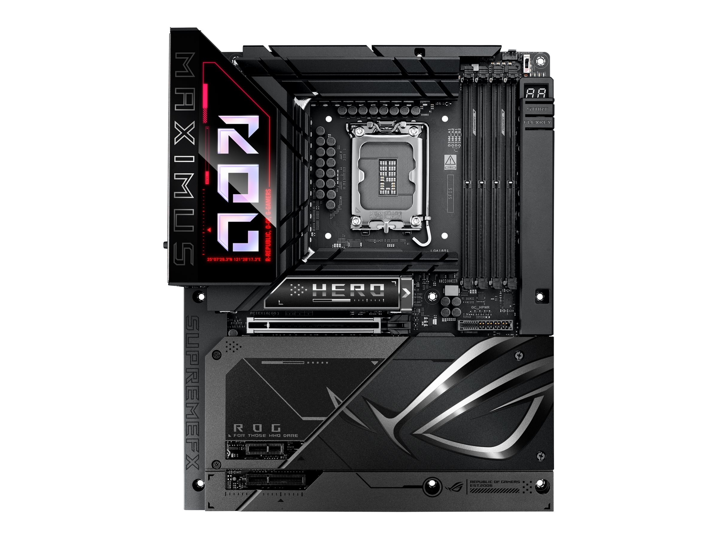 ASUS ROG MAXIMUS Z890 HERO BTF - Motherboard - ATX - LGA1851 Sockel - Z890 Chipsatz - USB4, USB 3.2 Gen 1, USB-C 3.2 Gen2, USB 3.2 Gen 2 - Wi-Fi 7, Bluetooth, 5 Gigabit Ethernet - Onboard-Grafik (CPU erforderlich)