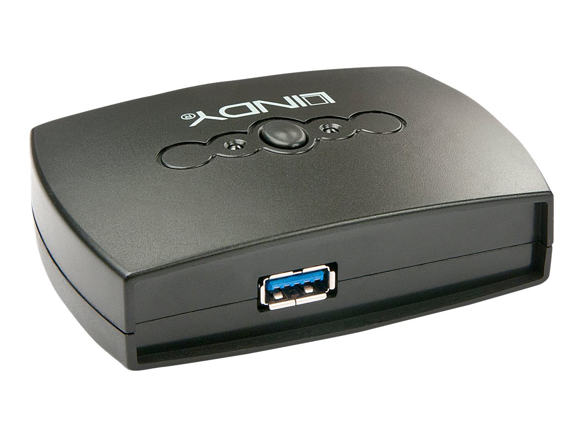 Lindy 2 Port USB 3.0 Switch - USB-Umschalter für die gemeinsame Nutzung von Peripheriegeräten