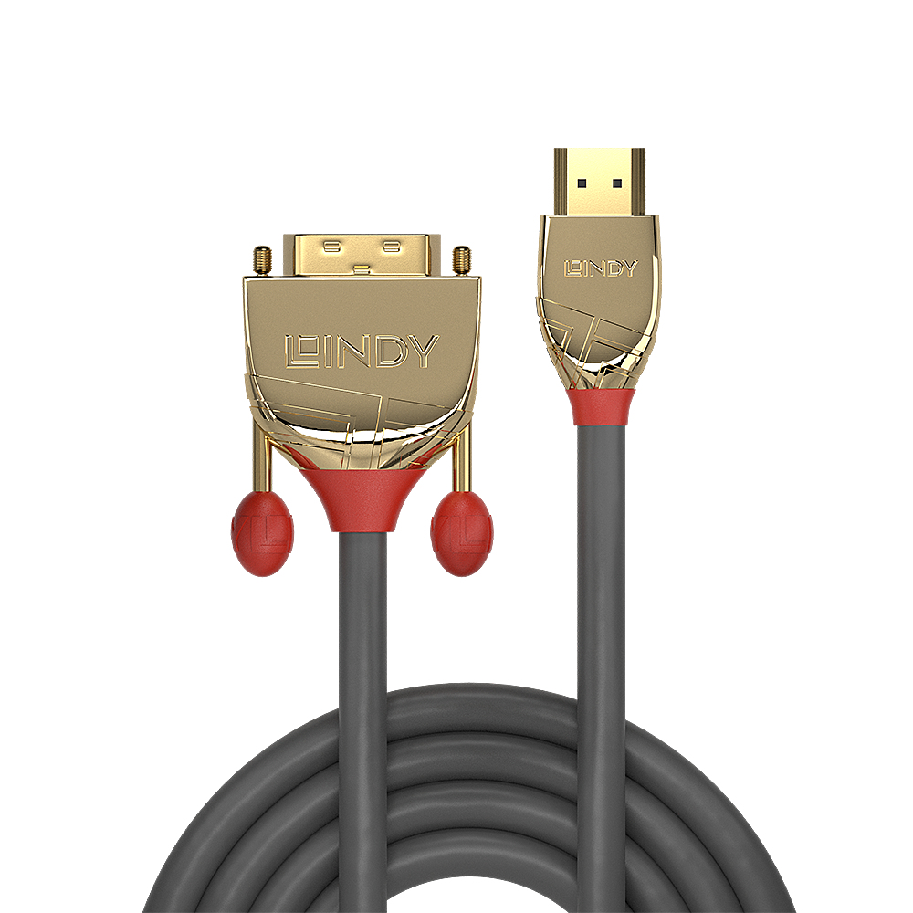 Lindy Gold Line - Videokabel - HDMI (M) bis DVI-D (M), Ansicht 2