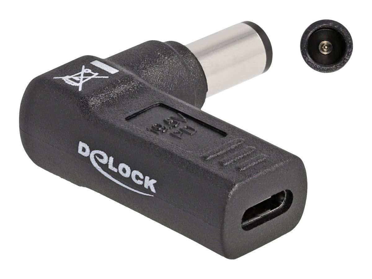 Delock Netzteil - USB-C (W) zu Gleichstromstecker 7,4 x 5 mm (M)