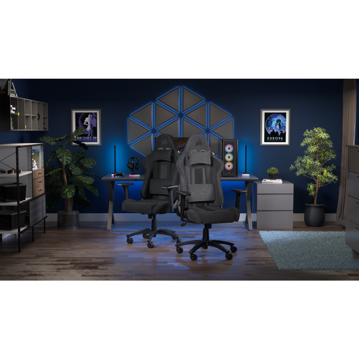 Corsair TC100 RELAXED - Gaming-Sessel - ergonomisch, Ansicht 2