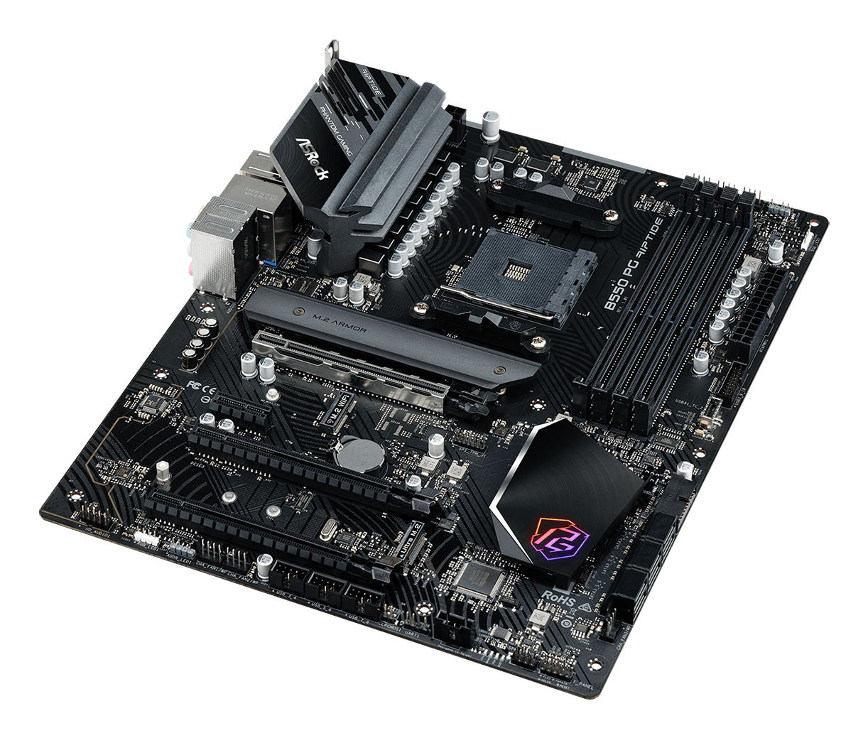 ASRock B550 PG Riptide - Motherboard - ATX - Socket AM4 - AMD B550 Chipsatz, Ansicht 2