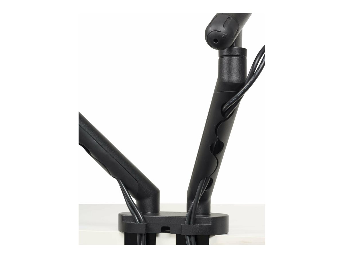 Bakker Elkhuizen Flexible Dual - Befestigungskit - einstellbarer Doppelarm - für 2 Monitore - Aluminium - Weiß, Ansicht 2