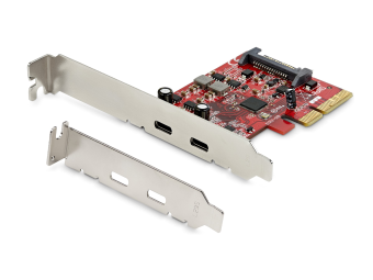StarTech.com PCIe USB 3.1 Card 2x USB C 3.1 Gen 2 10Gbps PCIe Gen 3 x4 ASM3142 Chipset USB Type-C PCI Express Card 2-Port USB 3.2 Gen 2x1 Expansion Add-On Card Windows macOS Linux