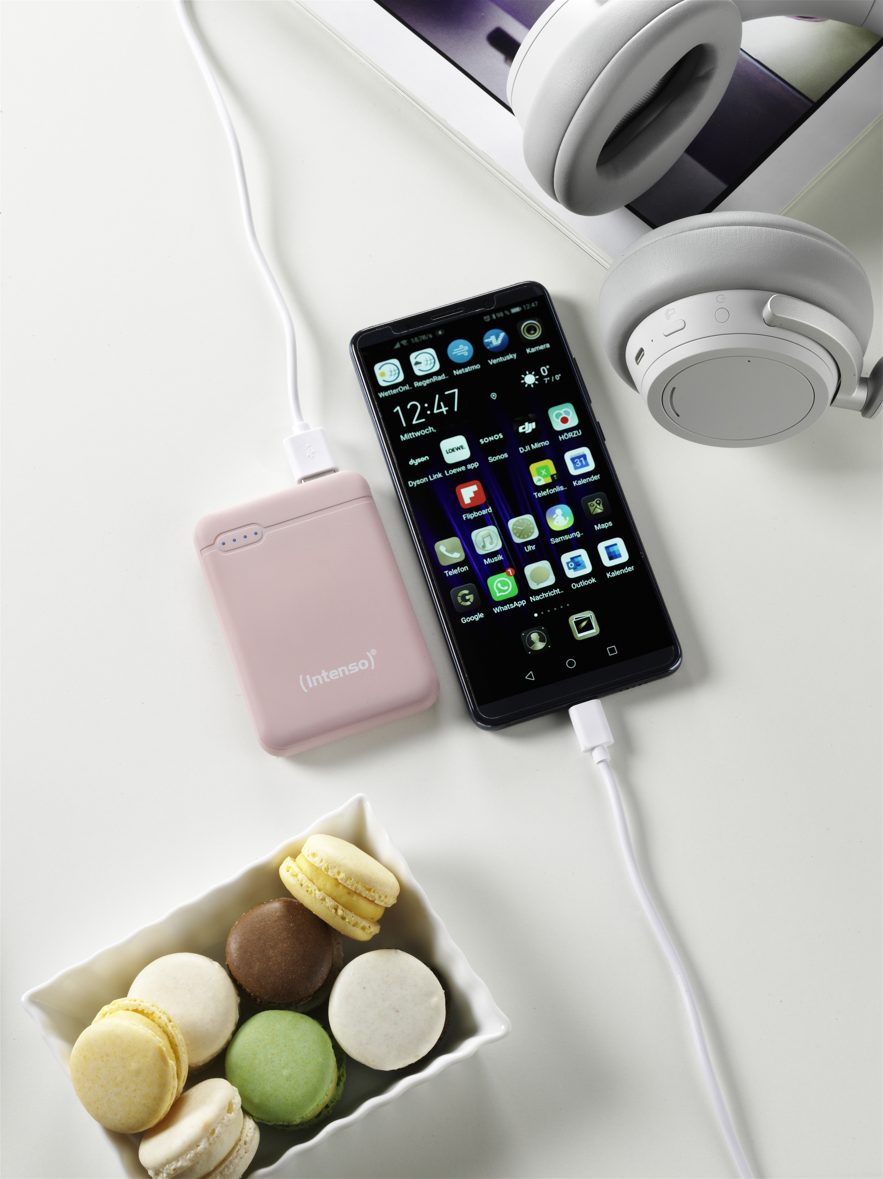 Intenso Powerbank XS5000 - Powerbank - 5000 mAh - 2.1 A - 2 Ausgabeanschlussstellen (USB, USB-C), Ansicht 2