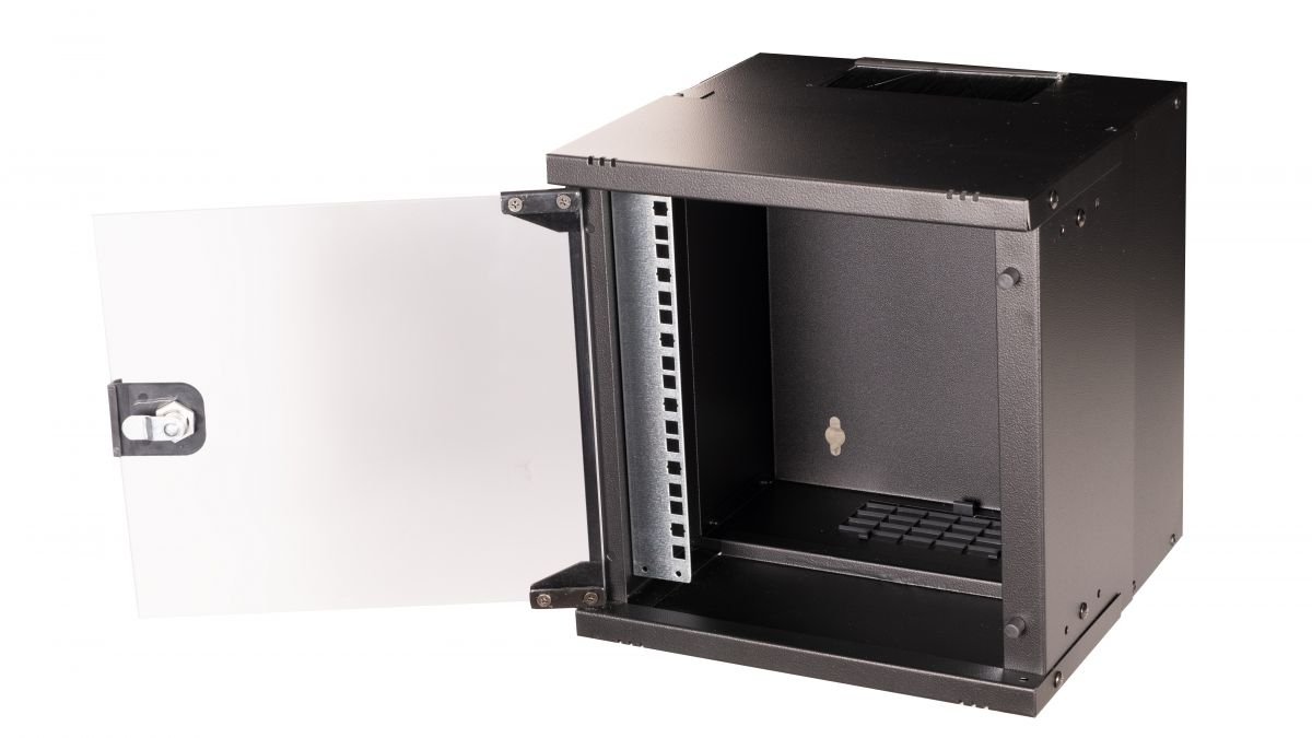 Equip Wandgehäuse 10 06u 300x300mm Glastür schwarz - Gehäuse - 10, Ansicht 3