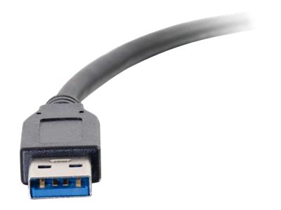 C2G 3m (10ft) USB C Cable - USB A 3.0 (3A) - MM USB Type C Cable - Black - USB-Kabel - 24 pin USB-C (M)