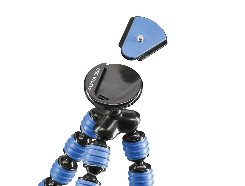 Cullmann Alpha 350 mobile - 3 Bein(e) - Schwarz - Blau - 23 cm - 204 g, Ansicht 2