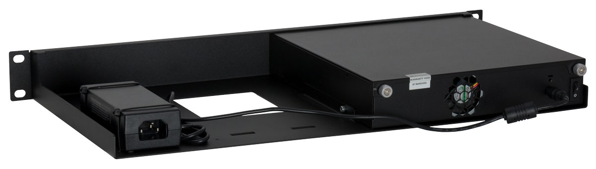 Rackmount.IT CP-RACK RM-CP-T4 - Netzwerk-Einrichtung - Rack montierbar - Jet Black, RAL 9005 - 1U - 48.3 cm (19), Ansicht 2