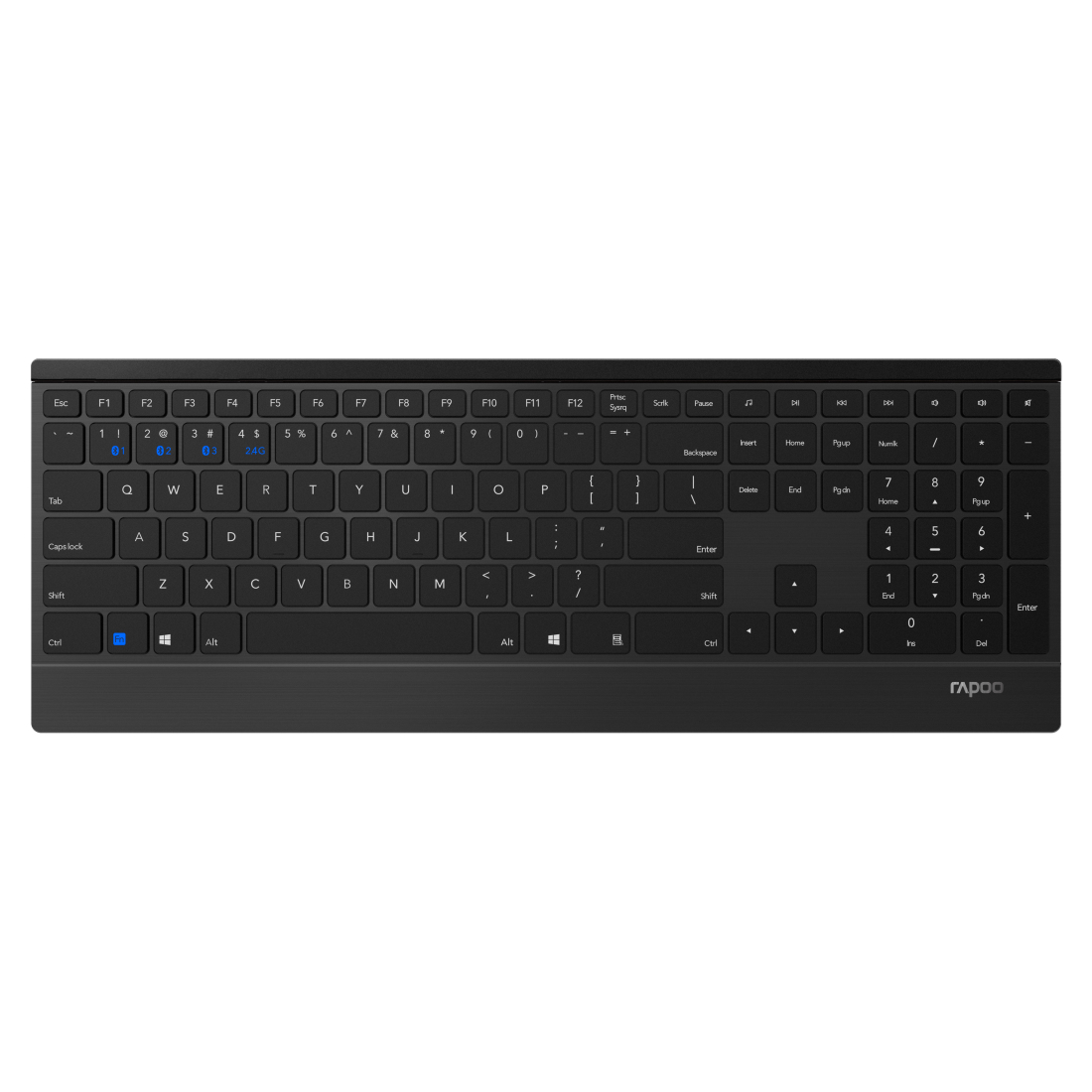 Rapoo 9500M - Tastatur-und-Maus-Set - kabellos - TL: Deutsch, QWERTZ, Ansicht 2