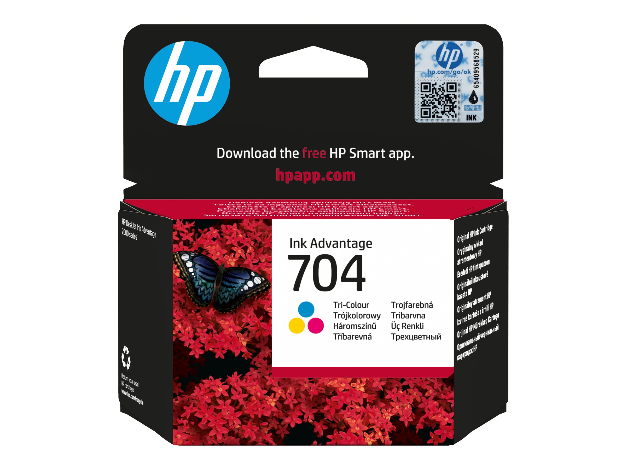 HP 704 - Farbe (Cyan, Magenta, Gelb) - original