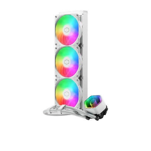 Cooler Master MasterLiquid 360 Core II - Prozessor-Flüssigkeitskühlsystem - Kühlergröße: 360 mm - Weiß, Ansicht 2
