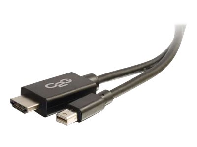 C2G 6ft Mini DisplayPort to HDMI Adapter Cable - Mini DP Male to HDMI Female - Black - Videokabel - TAA-konform - Mini DisplayPort (M)