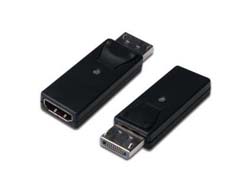 DIGITUS - Videoadapter - DisplayPort männlich zu HDMI weiblich - Schwarz