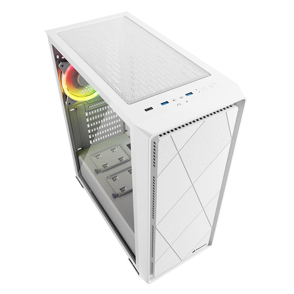 Sharkoon VS8 White RGB               ATX, Ansicht 4