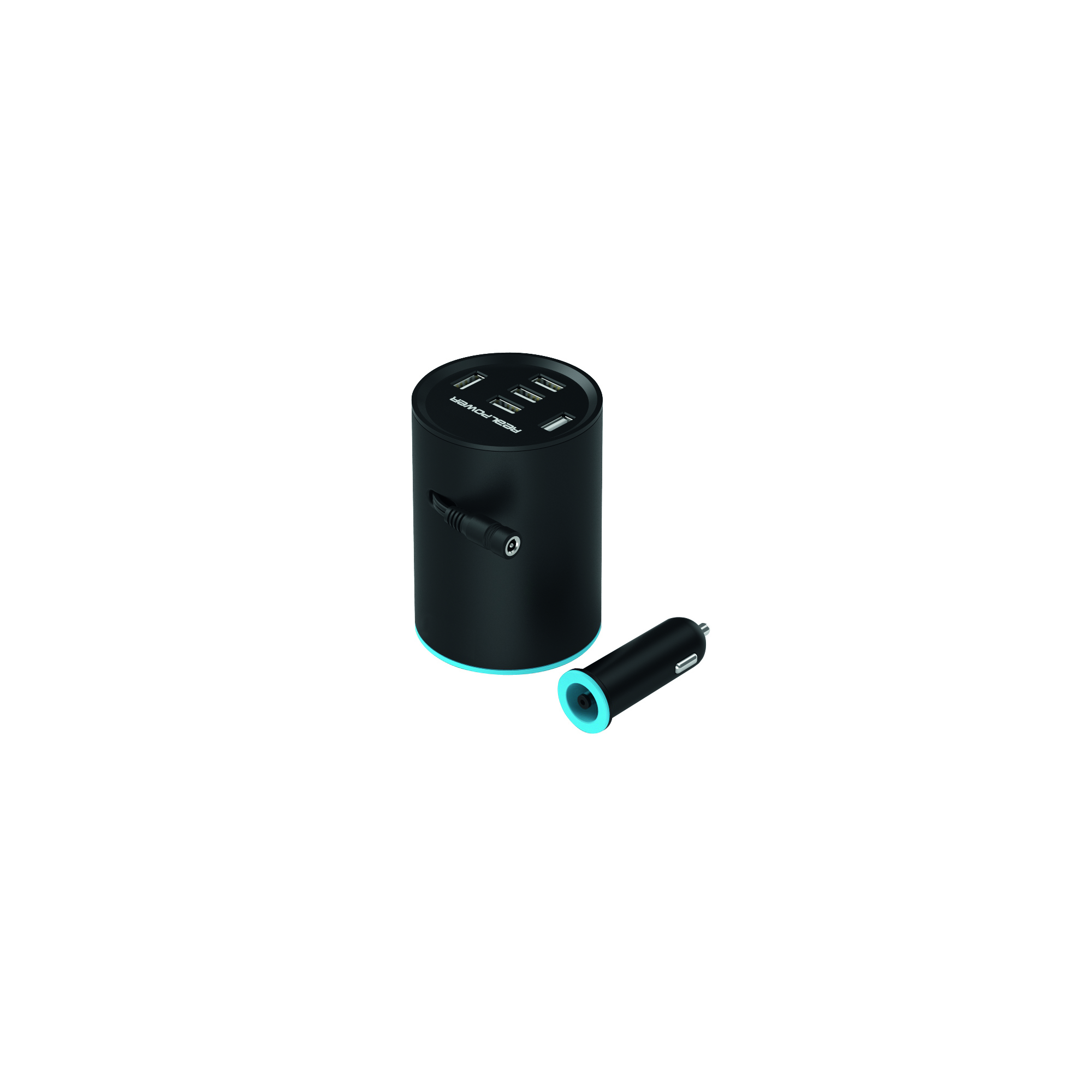 Ultron Realpower Tube 5 - Auto-Netzteil - 10 A - 5 Ausgabeanschlussstellen (USB), Ansicht 2
