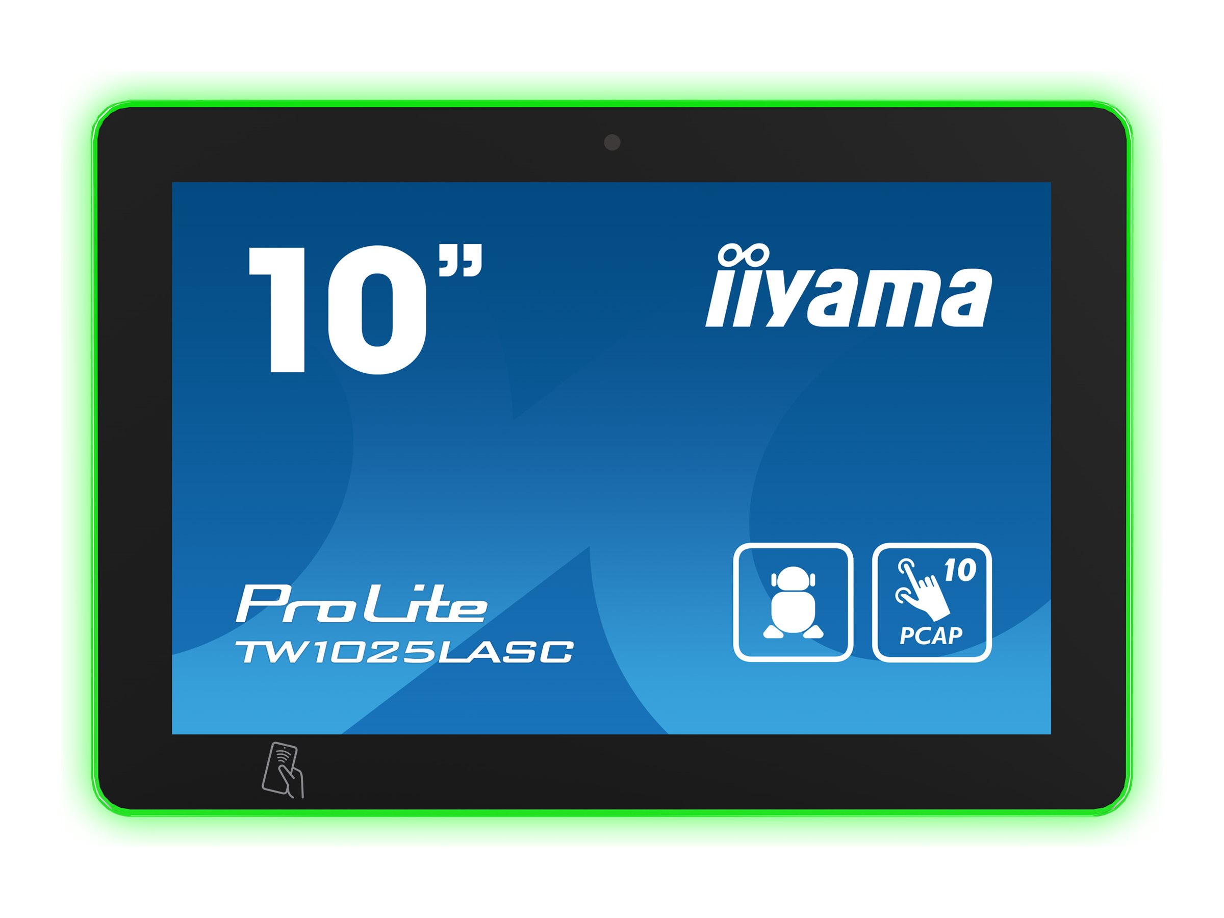Iiyama ProLite TW1025LASC-B1PNR - Android-PC - Touchpanel-PC - 1 RK3399  1.8 GHz - RAM 4 GB - SSD - eMMC 32 GB - 1GbE Bluetooth 5.2 - WLAN: 802.11bgn Bluetooth 5.2 RFID NFC - Android 12 - Monitor: LED 25.5 cm (10.1)