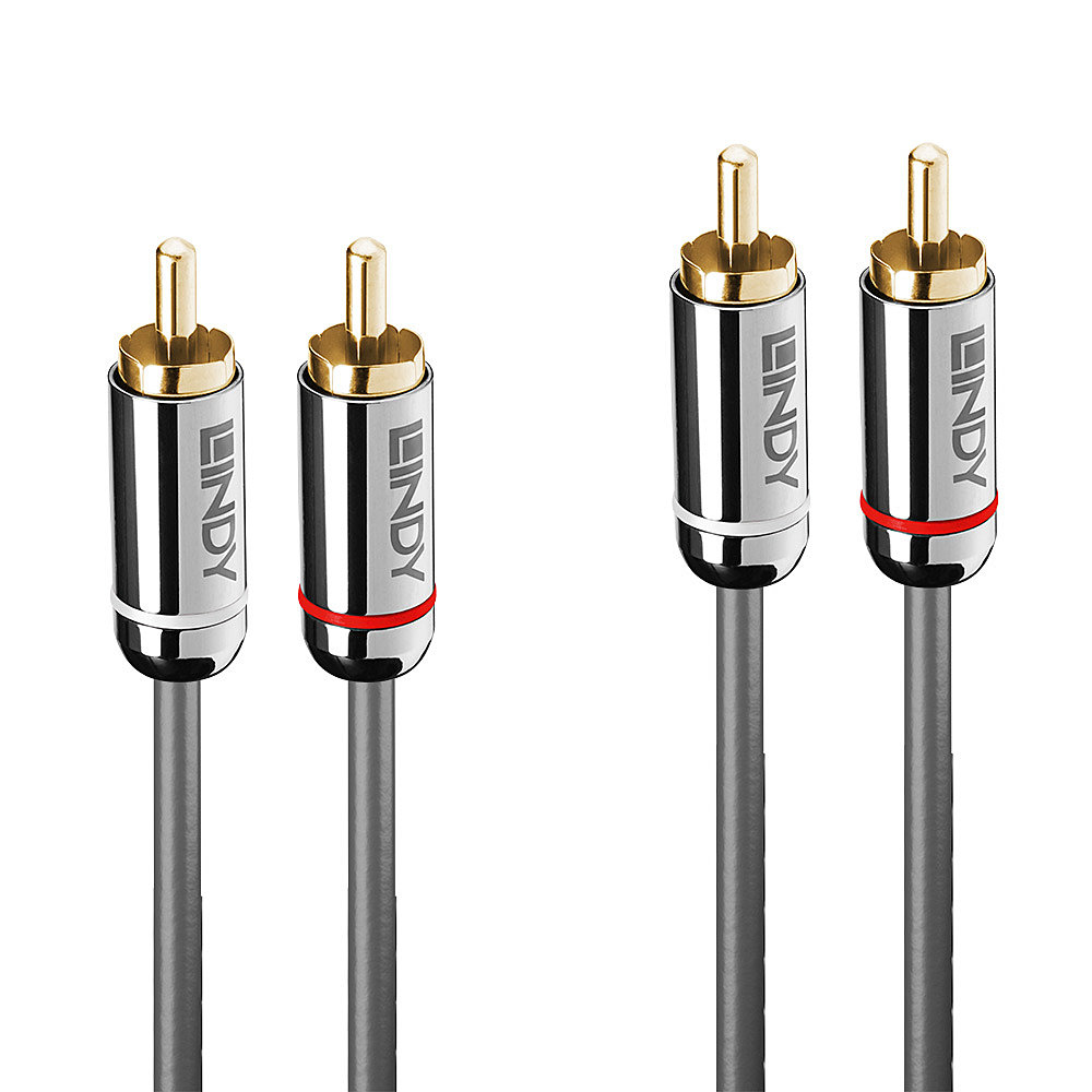 Lindy Cromo Line - Audiokabel - RCA männlich zu RCA männlich - 10 m, Ansicht 2