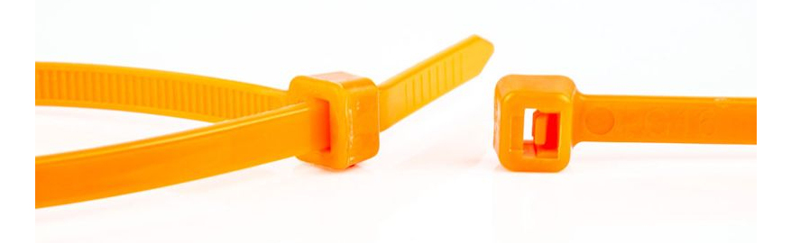 WKK Kunststoffkabelbinder Orange 100 St., Ansicht 2