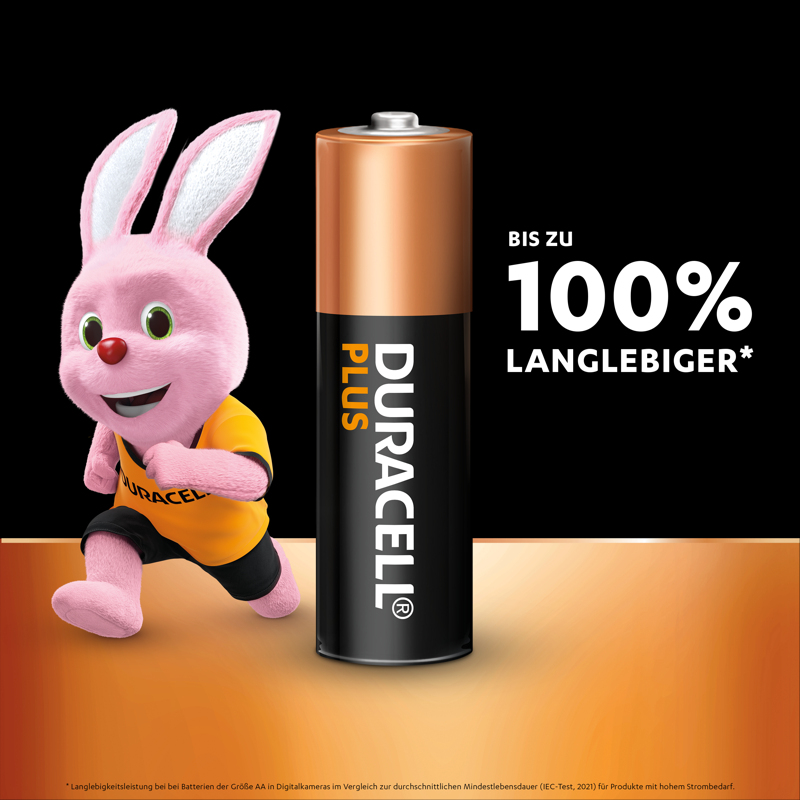 Duracell Plus 100 - Einwegbatterie - AA - Alkali - 1,5 V - 16 Stück(e) - Mehrfarbig, Ansicht 2