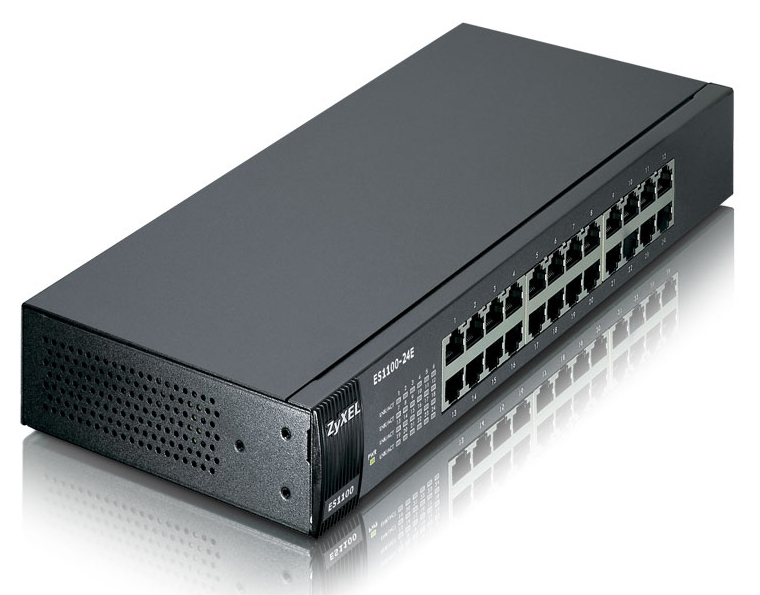 ZyXEL ES-1100-24E - Switch - unmanaged - 24 x 10/100, Ansicht 2