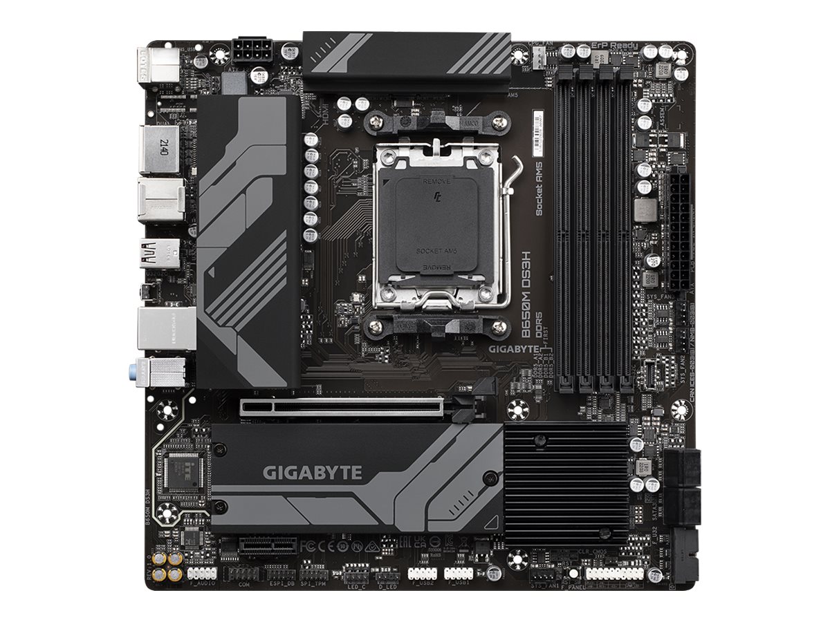 Gigabyte B650M DS3H - 1.0 - Motherboard - micro ATX - Socket AM5 - AMD B650 Chipsatz - USB 3.2 Gen 1, USB 3.2 Gen 2, USB