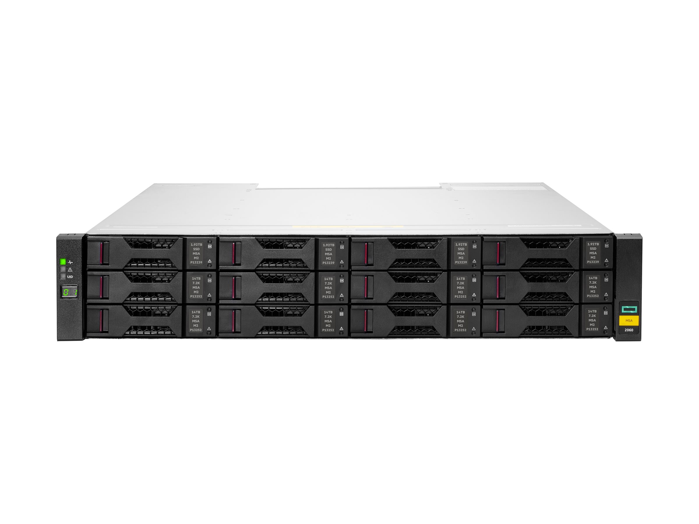 HPE Modular Smart Array 2060 10GbE iSCSI LFF Storage - 6th Generation - Festplatten-Array - 0 TB - 12 Schächte (SCSI)