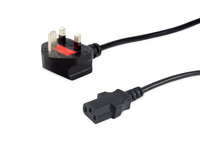 Equip Stromkabel UK-BS1363 ->C13 St/Bu schwarz PVC Polybeutel - Kabel - Strom/Netzteil