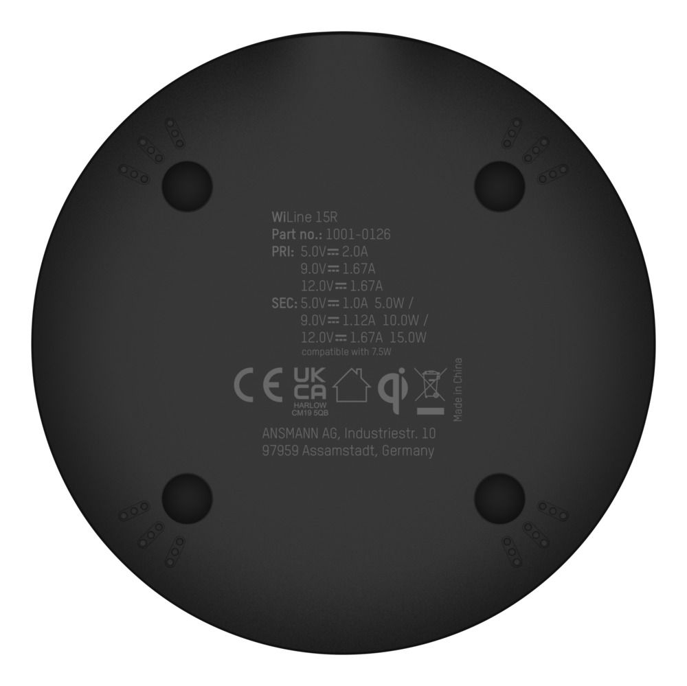 Ansmann Ladegerät induktiv kabellos Qi-kompatibel WiLine 15R - Ladegerät, Ansicht 4