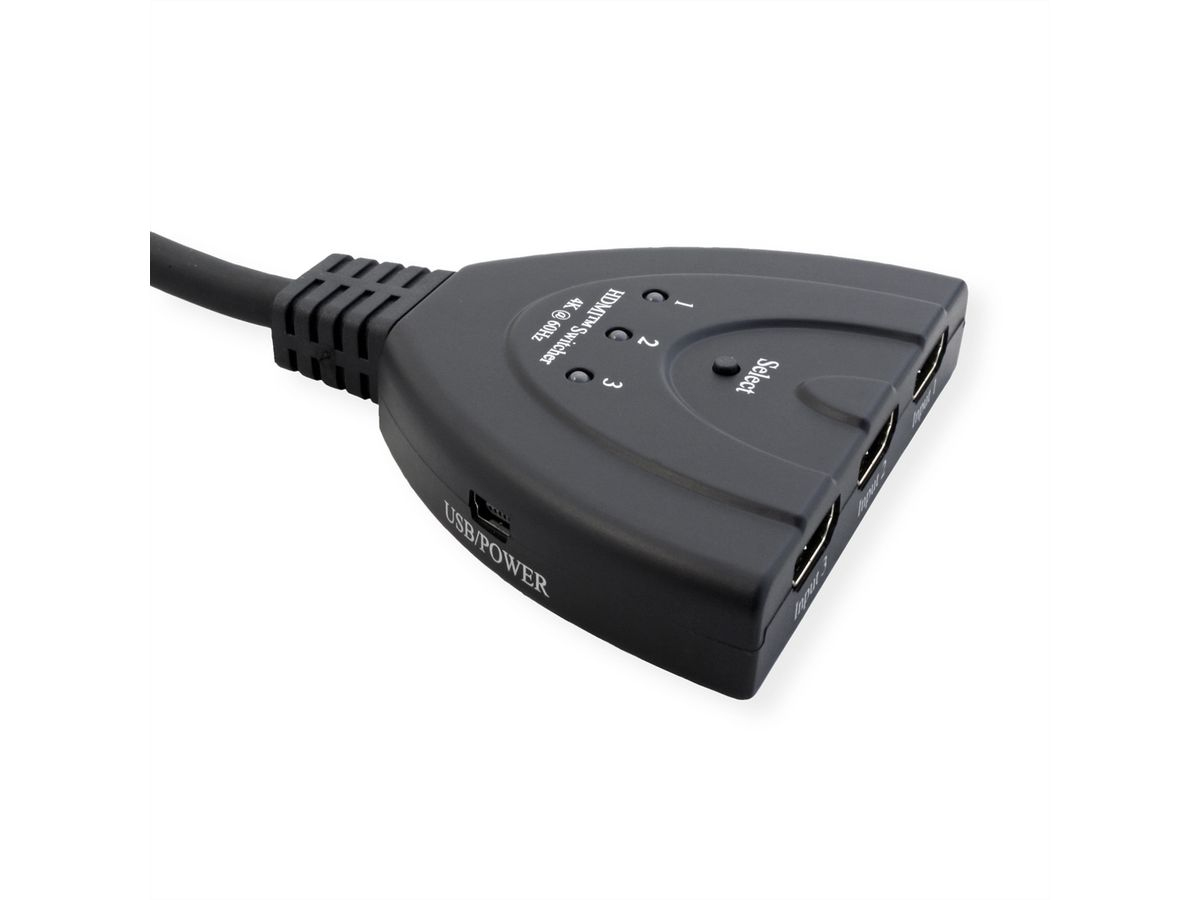 VALUE HDMI Switch 4K60Hz 3fach, Ansicht 3