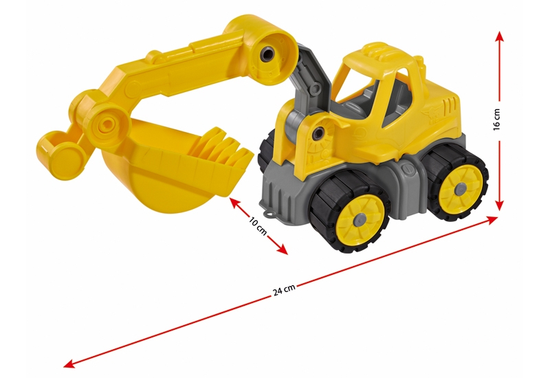 BIG Spielwarenfabrik BIG Power Worker Mini Bagger - 2 Jahr(e) - Kunststoff - Gelb, Ansicht 4