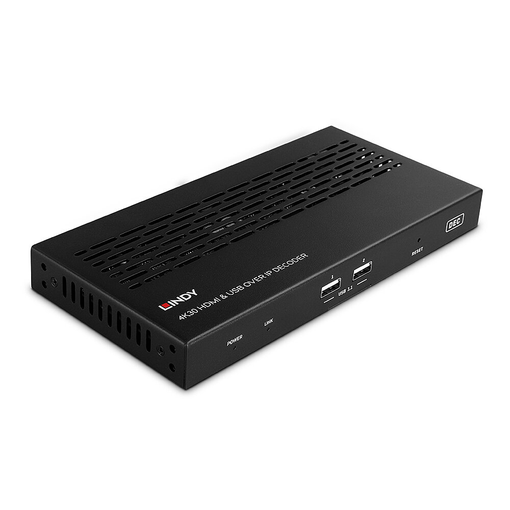Lindy 4K30 HDMI & USB over IP Decoder Multicast & Videowall, Ansicht 5