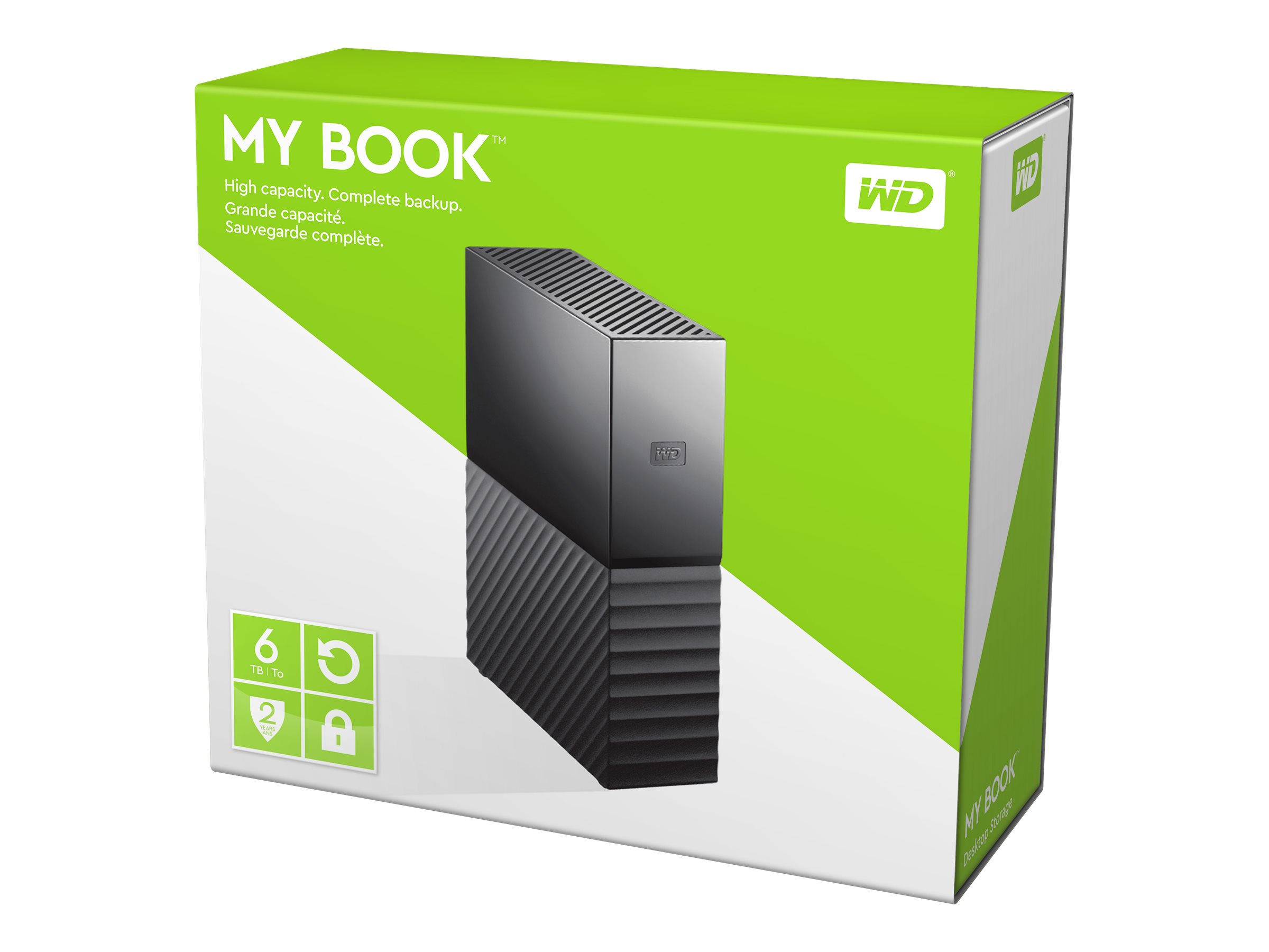 WD My Book WDBBGB0060HBK - Festplatte - verschlüsselt - 6 TB - extern (Stationär)