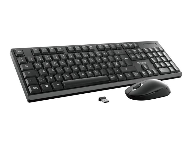 Equip Tastatur-und-Maus-Set - kabellos - 2.4 GHz