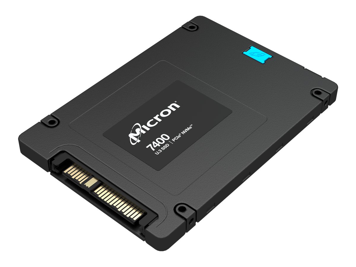 Micron 7400 MAX - SSD - 1.6 TB - intern - 2.5" (6.4 cm) - U.3 PCIe 4.0 (NVMe)