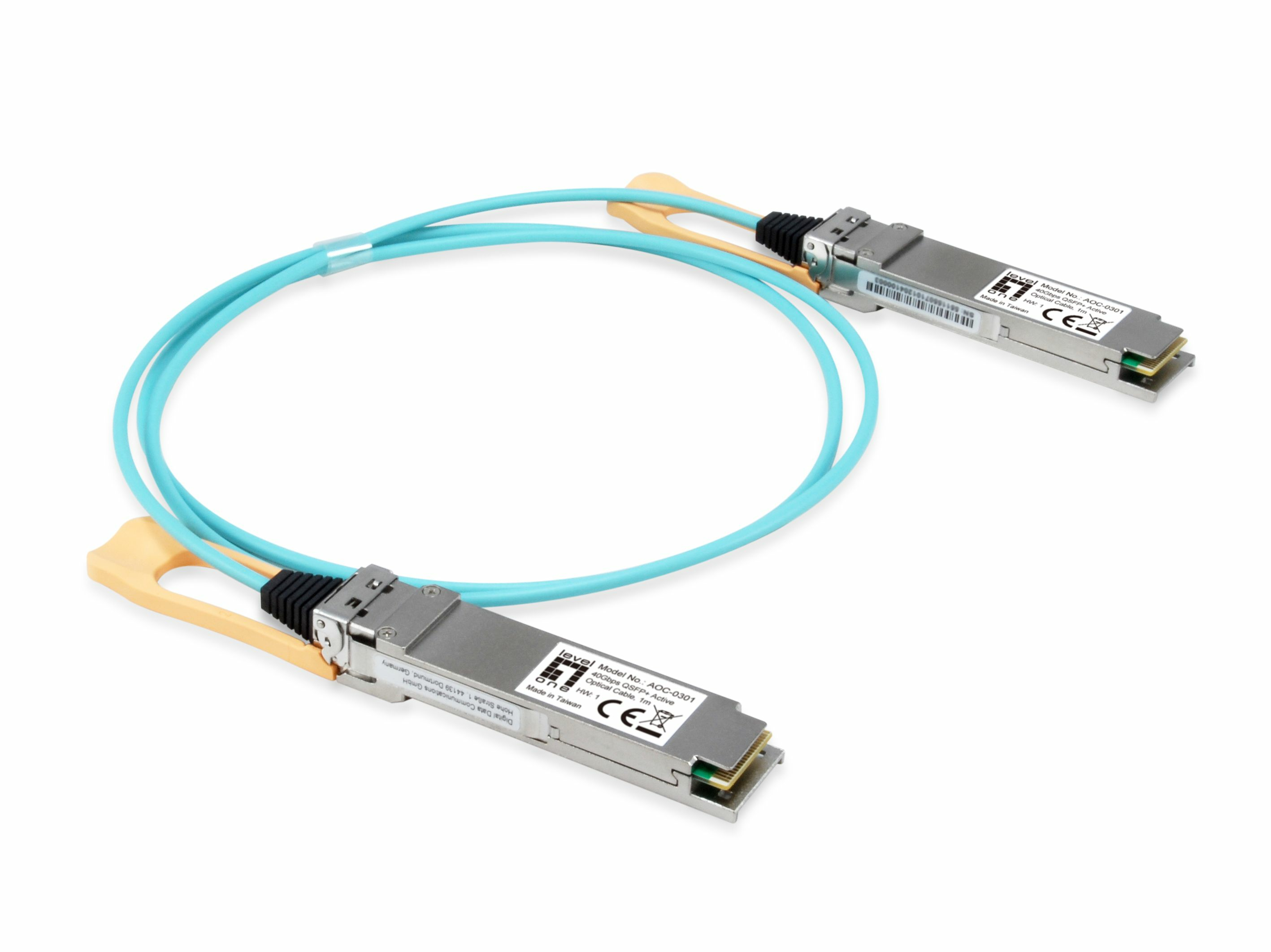 LevelOne Kabel AOC-0503 40Gbps QSFP+Active Optical 1m - Kabel