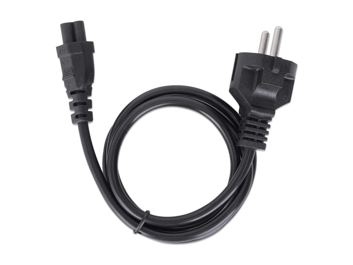 Manhattan Stromkabel C5 auf Schutzkontakt - Strom/Netzteil - 1 m, Ansicht 3