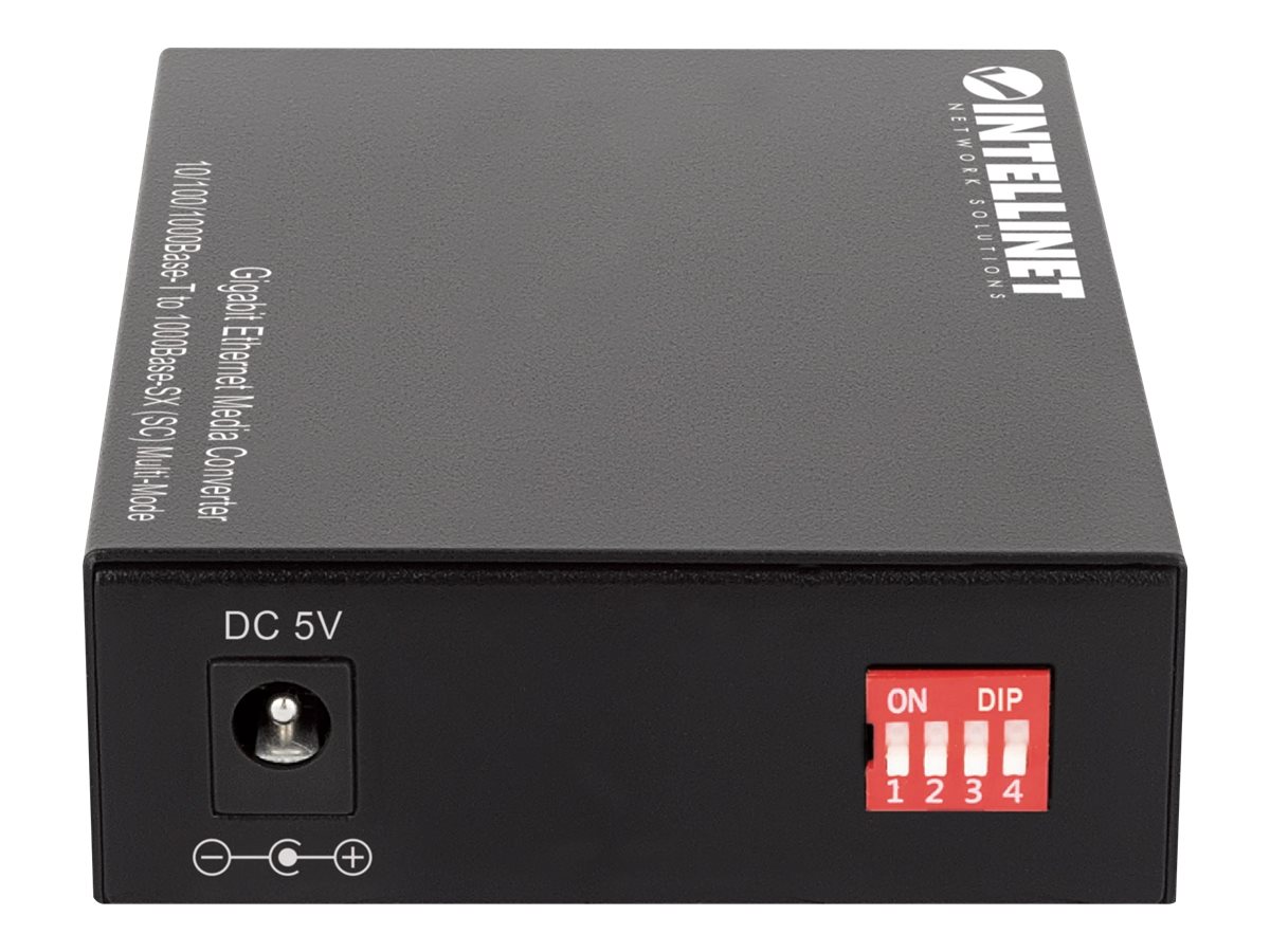 Intellinet Medienkonverter - 1GbE - 10Base-T 1000Base-SX 100Base-TX 1000Base-T