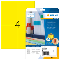 HERMA 4561 - Gelb - Rechteck - A4 - Universal - Matte - LaserInkjet