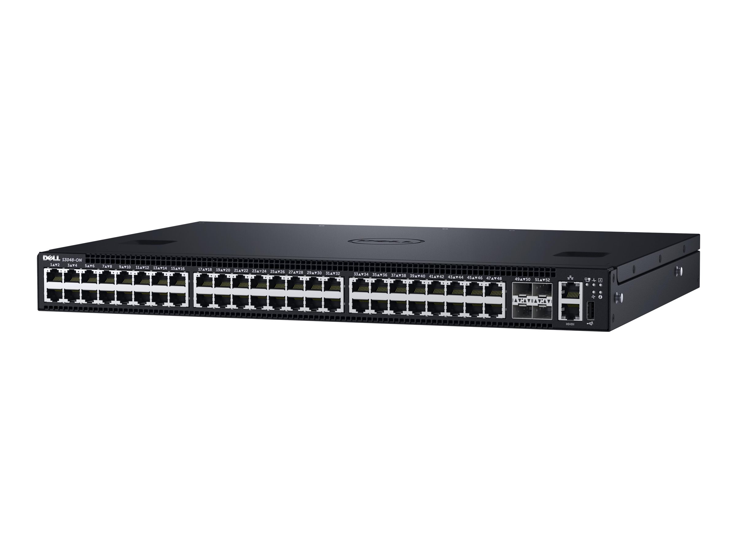 Dell Networking S3048-ON - Switch - L3 - managed - 48 x 10/100/1000 + 4 x 10 Gigabit SFP+ - an Rack montierbar
