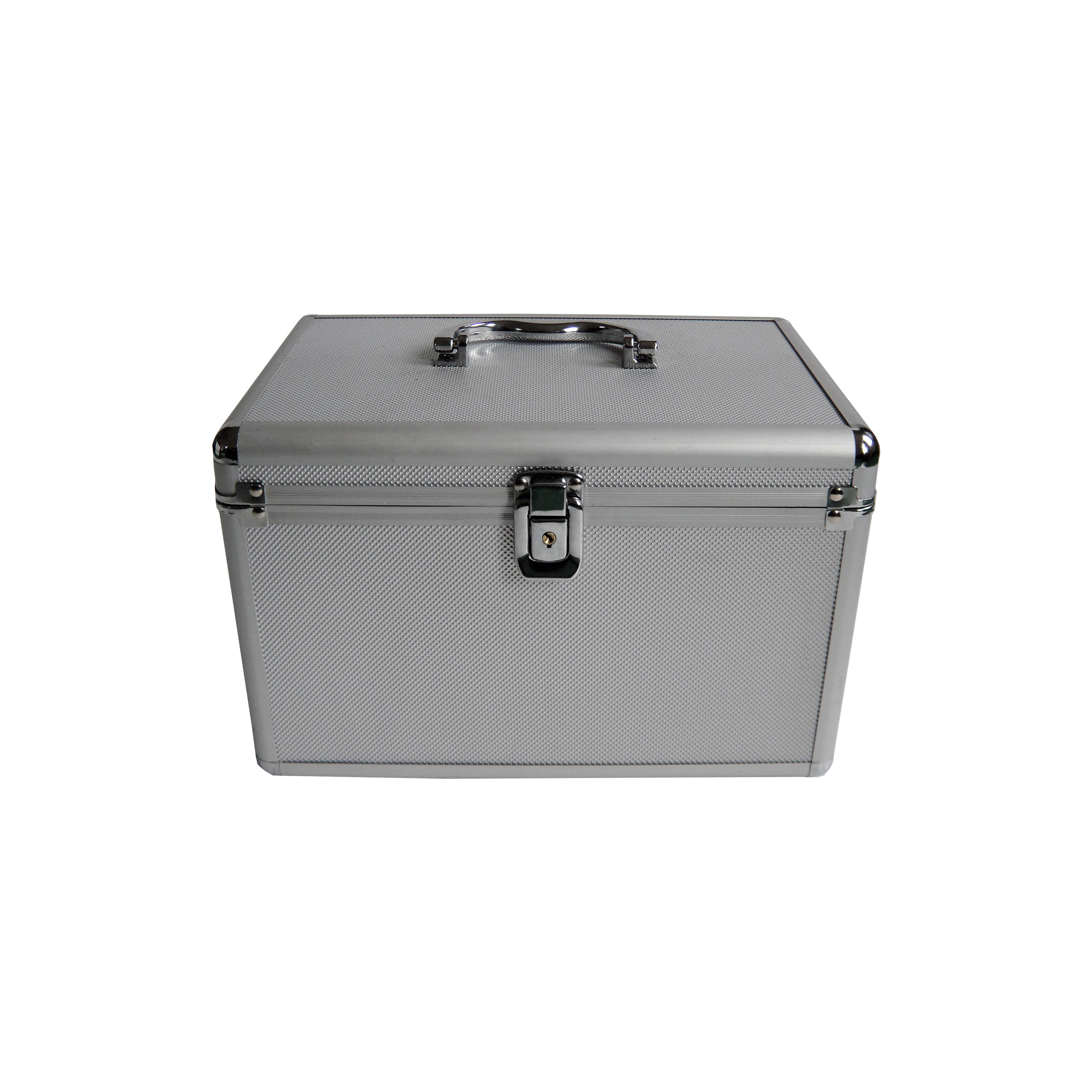 MEDIARANGE BOX79 - Gehäusebox - 120 Disks - Silber - Fleece - Kunststoff - Holz - 120 mm - Aluminium, Ansicht 2