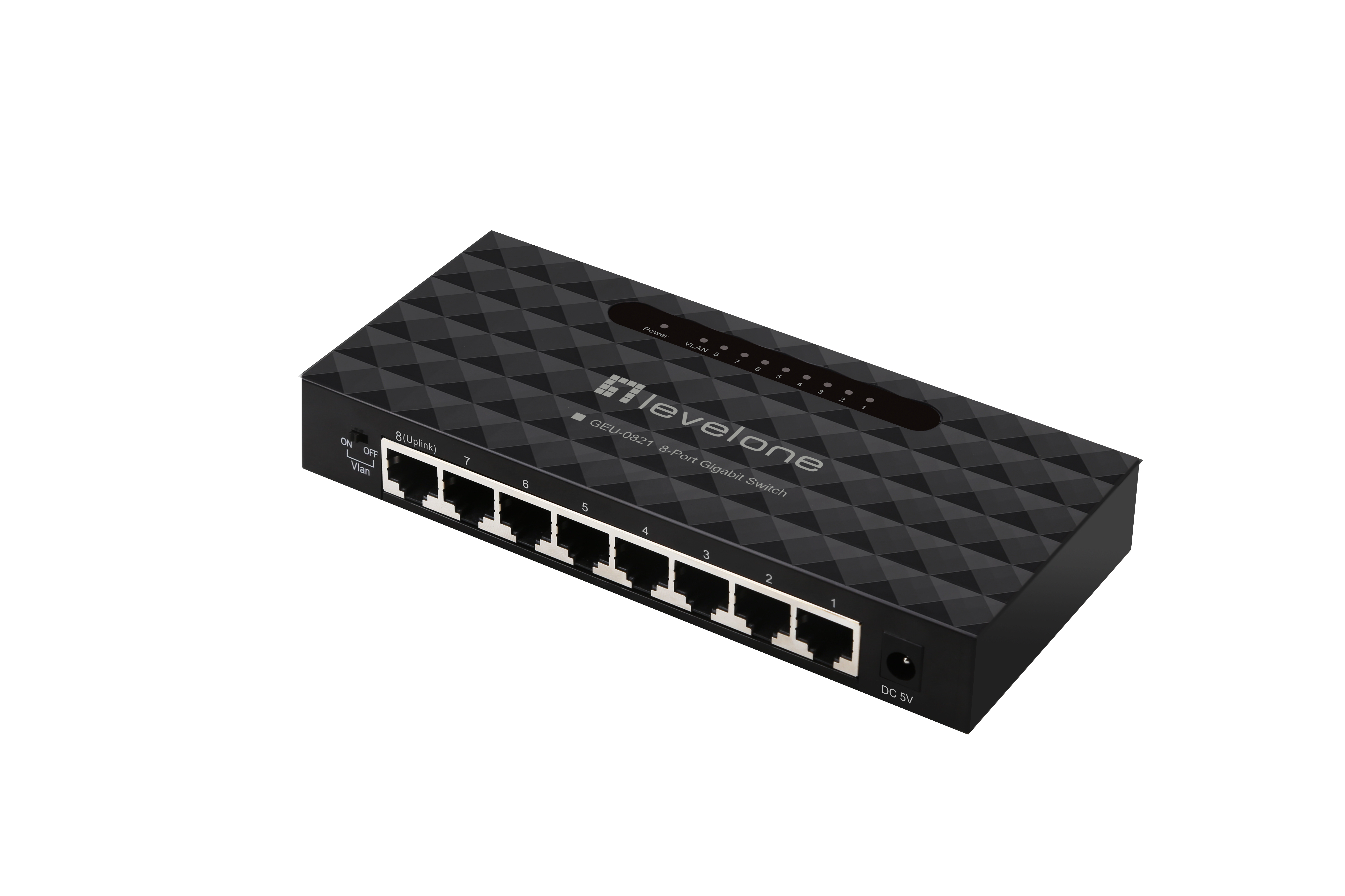LevelOne GEU-0821 - Switch - 8 x 10/100/1000, Ansicht 3