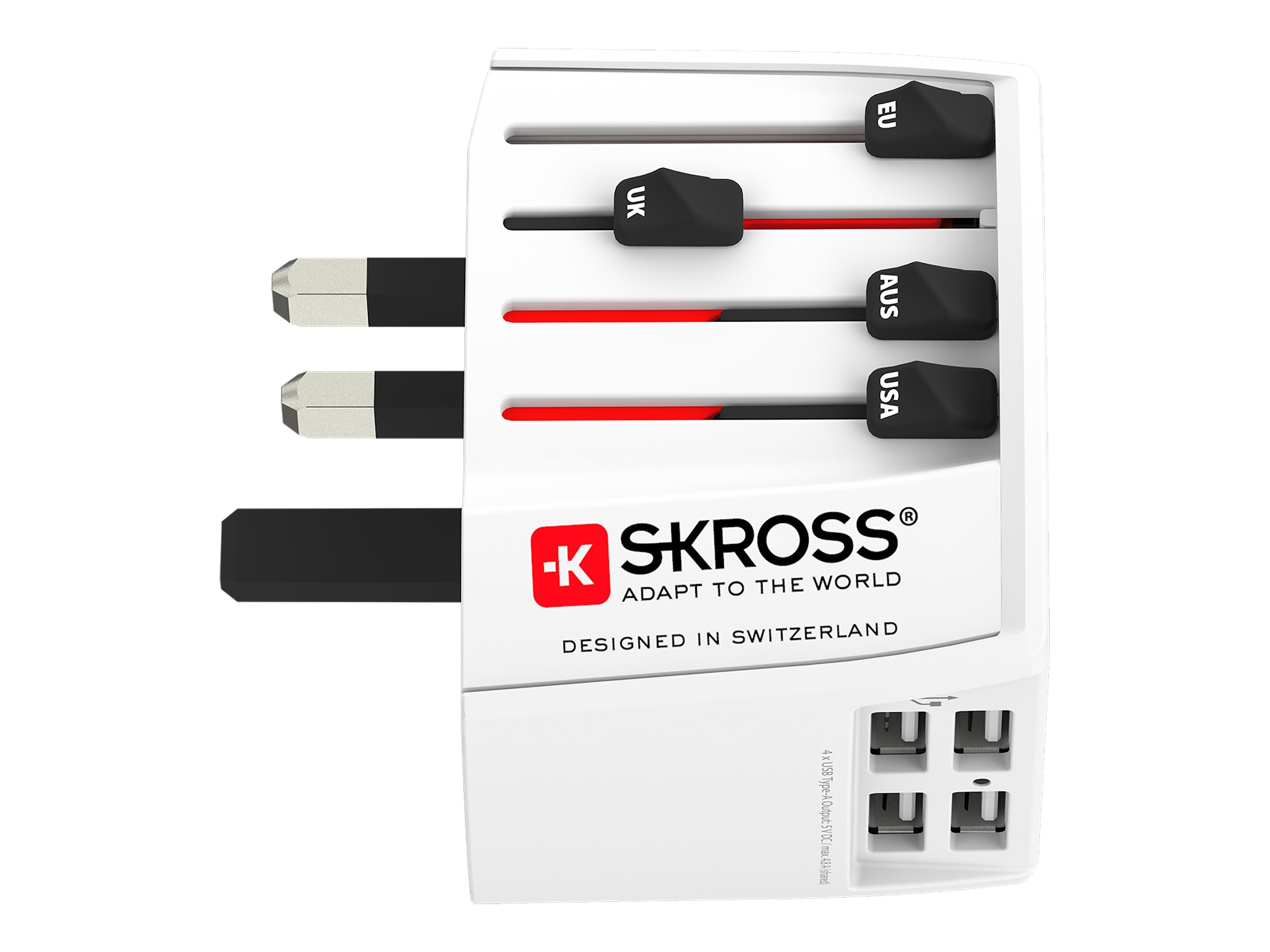 SKROSS 1302961 Reiseadapter MUV USB 4xA - Adapter, Ansicht 3